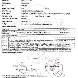 7-ODA KAYIT ve FAALİYET BELGESİ